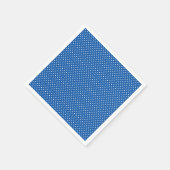 Klassieke helder blauw en wit Polka Dot servetten (Hoek)