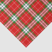 Klassieke helder rood groene tartan plaid tissuepapier (Detail)