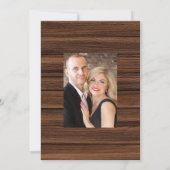 Klassieke herfst - Bloemige herfsttrouwfoto Save The Date (Achterkant)