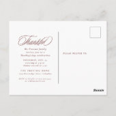 Klassieke herfst geruite uitnodiging voor Thanksgi (Achterkant)