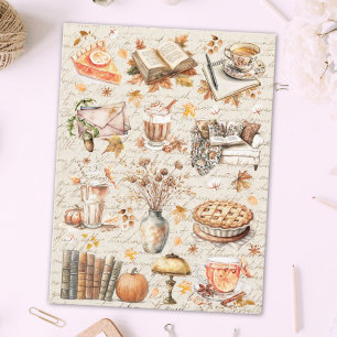 Klassieke herfst uitgave essentiële boek eten esth briefkaart