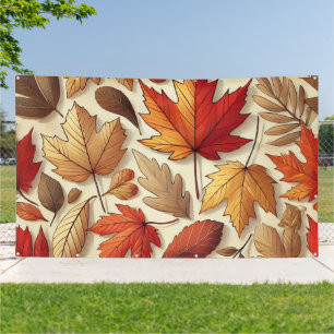 klassieke herfstbladeren spandoek