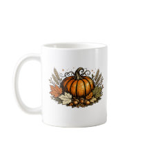 Klassieke herfstpompoen & oogstbladeren | Rustiek