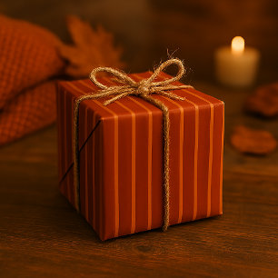 Klassieke herfststreep Naadloos patroon Cadeaupapier