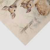 Klassieke herten kerst winter verouderde decoupage tissuepapier (Detail)