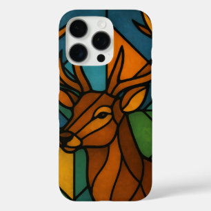 Klassieke herten Tiffany-stijl gebrandschilderde g iPhone 16 Pro Hoesje