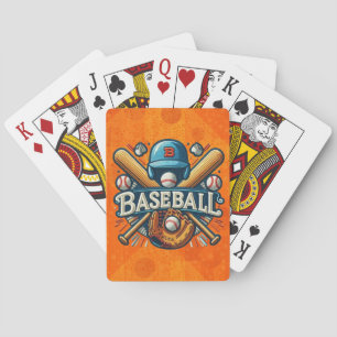 Klassieke honkbalessentials / Stijlvolle retro leg Pokerkaarten
