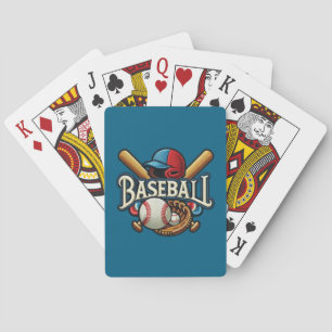 Klassieke honkbalessentials / Stijlvolle retro leg Pokerkaarten