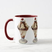Klassieke Hot Fudge Ijs Sundae Desserts Mok (Links)