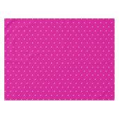 Klassieke Hot Pink White Polka Dots Pattern  Tafelkleed (Voorkant (Horizontaal))