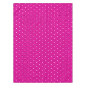 Klassieke Hot Pink White Polka Dots Pattern  Tafelkleed (Voorkant)