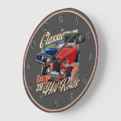 Klassieke hot rods grote klok (Hoek)