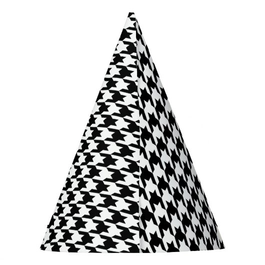 Klassieke houndstooth-vormgeving Dogstooth check-d Feesthoedjes (Achterkant)