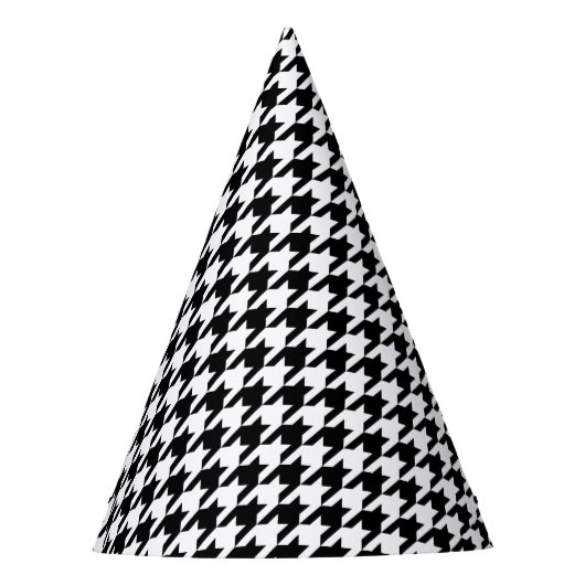 Klassieke houndstooth-vormgeving Dogstooth check-d Feesthoedjes (Voorkant)