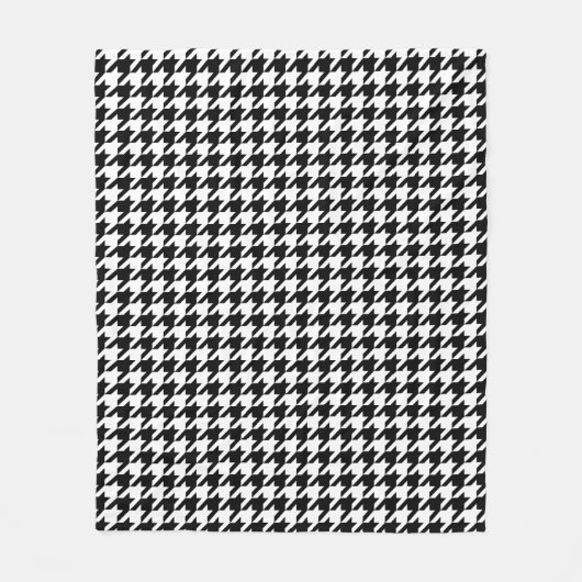 Klassieke houndstooth-vormgeving Dogstooth check-d Fleece Deken (Voorkant)