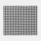 Klassieke houndstooth-vormgeving Dogstooth check-d Fleece Deken (Voorkant (Horizontaal))