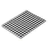 Klassieke houndstooth-vormgeving Dogstooth check-d Notitieboek (Linkerzijde)