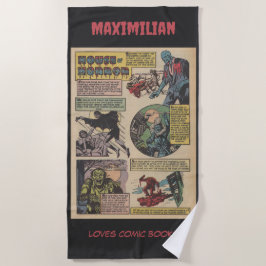 Klassieke House of Horrors Stripboek Monsters Strandlaken