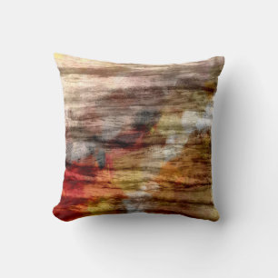 Klassieke Houten Abstracte Kunst 4 Kussen