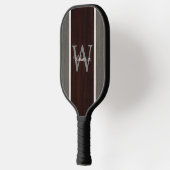 Klassieke houtslijp snijslag Teak achterzijde Pickleball Paddle (Links)