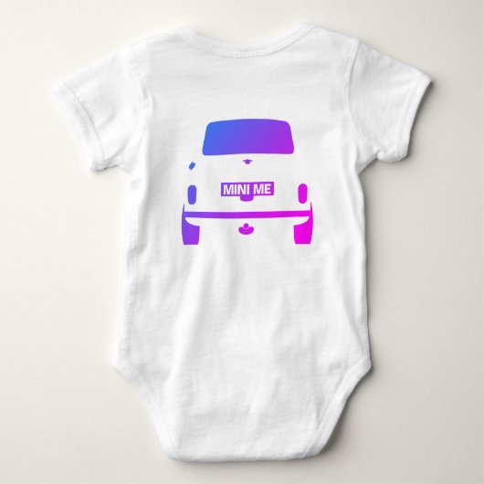 Klassieke Iconische British Austin mini Cooper Romper (Achterkant)