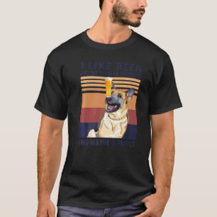 Klassieke Ik Hou Van Bier Duitse Herdershond En 3  T-shirt