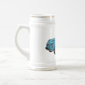 Klassieke illustratie van de cartoon van de bestel bierpul (Links)