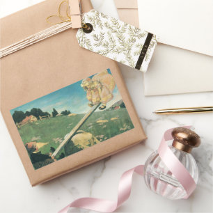 Klassieke illustratie van Jessie Willcox Smith bij Rechthoekige Sticker