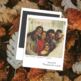 Klassieke Instant Foto - Kunstmatige Folie Herfstb Feestdagenkaart