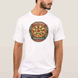 Klassieke Italiaanse Margherita Pizza Grafische T- T-shirt