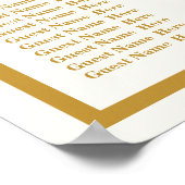 Klassieke ivoor- en gouden zitplaatsen poster (Hoek)