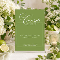 Klassieke Ivory Groene Kaarten & Cadeaus Huwelijks