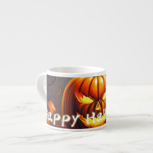 Klassieke Jack-o-Lantern Vleermuizen Kronkelende B Espresso Kop