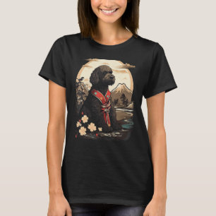Klassieke Japanse Kunst Samurai Portugese Waterdog T-shirt