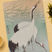 Klassieke Japanse Kunst Twee Kraanvogels 1000 stuk