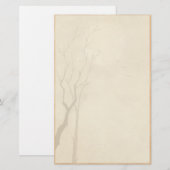 Klassieke  japanse nacht maan scenery sumi-e briefpapier (Voorkant / Achterkant)