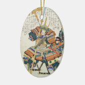 Klassieke  Japanse Samurai Warrior General Keramisch Ornament (Links)