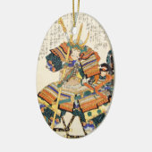 Klassieke  Japanse Samurai Warrior General Keramisch Ornament (Links)