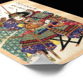 Klassieke Japanse Samurai Warrior General Poster (Hoek)