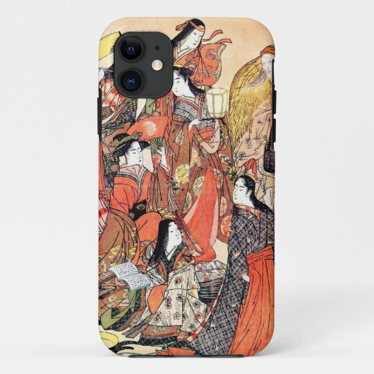 Klassieke japanse  ukiyo-e dames scrollen Case-Mate iPhone case (Achterkant)