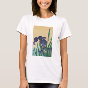 Klassieke  Japanse Ukiyo-e Violet Irises Art T-shirt