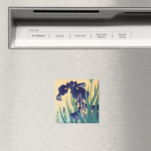 Klassieke japanse ukiyo-e-violetiriskunst magneet (Insitu (Vaatwasser))