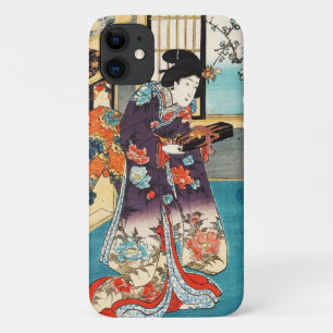 Klassieke japanse vintage ukiyo-e geisha Utagawa iPhone 11 Hoesje