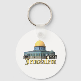 Klassieke Jerusalem-koepel van het Rock Design Sleutelhanger