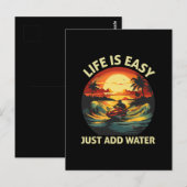 Klassieke Jet skiër Briefkaart (Voorkant / Achterkant)