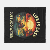 Klassieke Jet skiër Fleece Deken (Voorkant (Horizontaal))