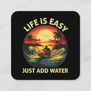 Klassieke Jet skiër Vierkante Visitekaartje