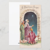 Klassieke Jezus Een Kerstmisgebed Feestdagenkaart (Voorkant / Achterkant)