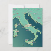 Klassieke kaart van Italië (Voorkant)