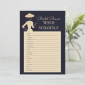 Klassieke  Kaart van Word Scramble van het Vrijgez (Staand voorkant)